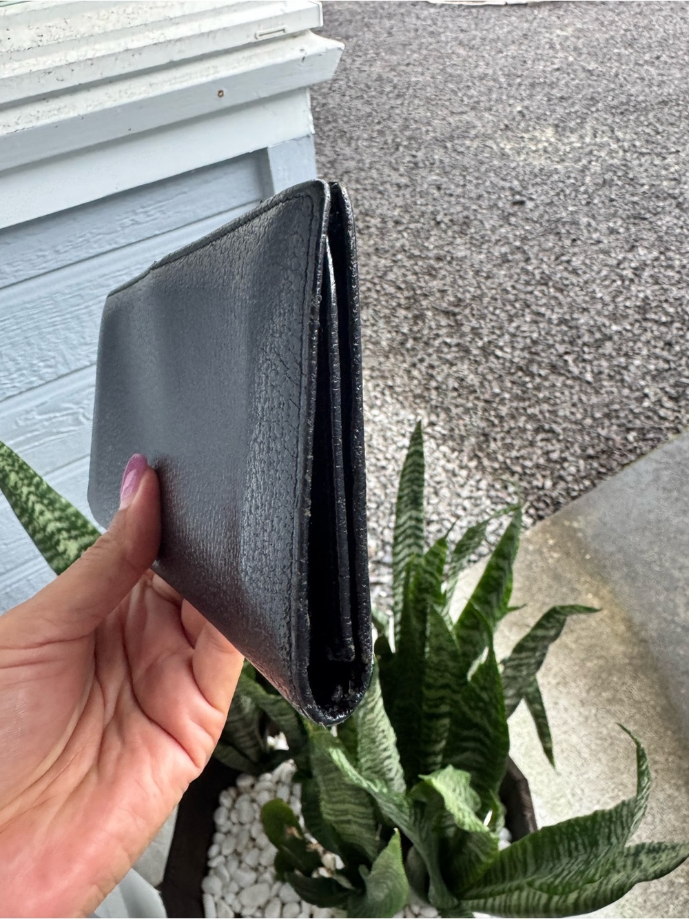 Gucci Vintage Black Leather G Logo Continental Wallet Made in Italy - Picture 5 of 12